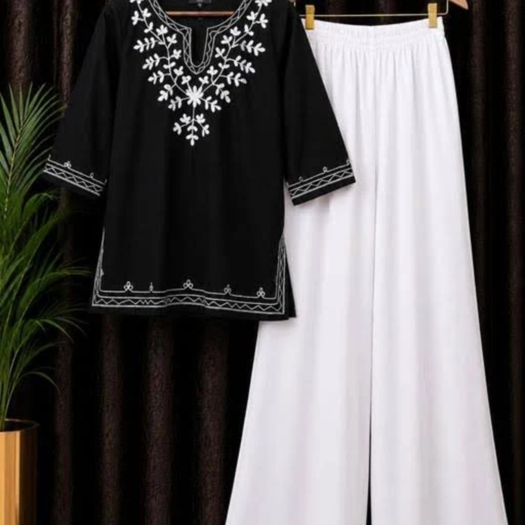 Short kurti and plazo