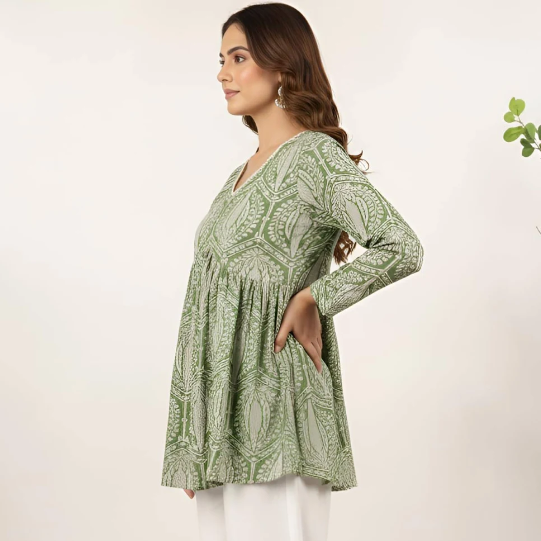 Printed Short Kurti - Image 3